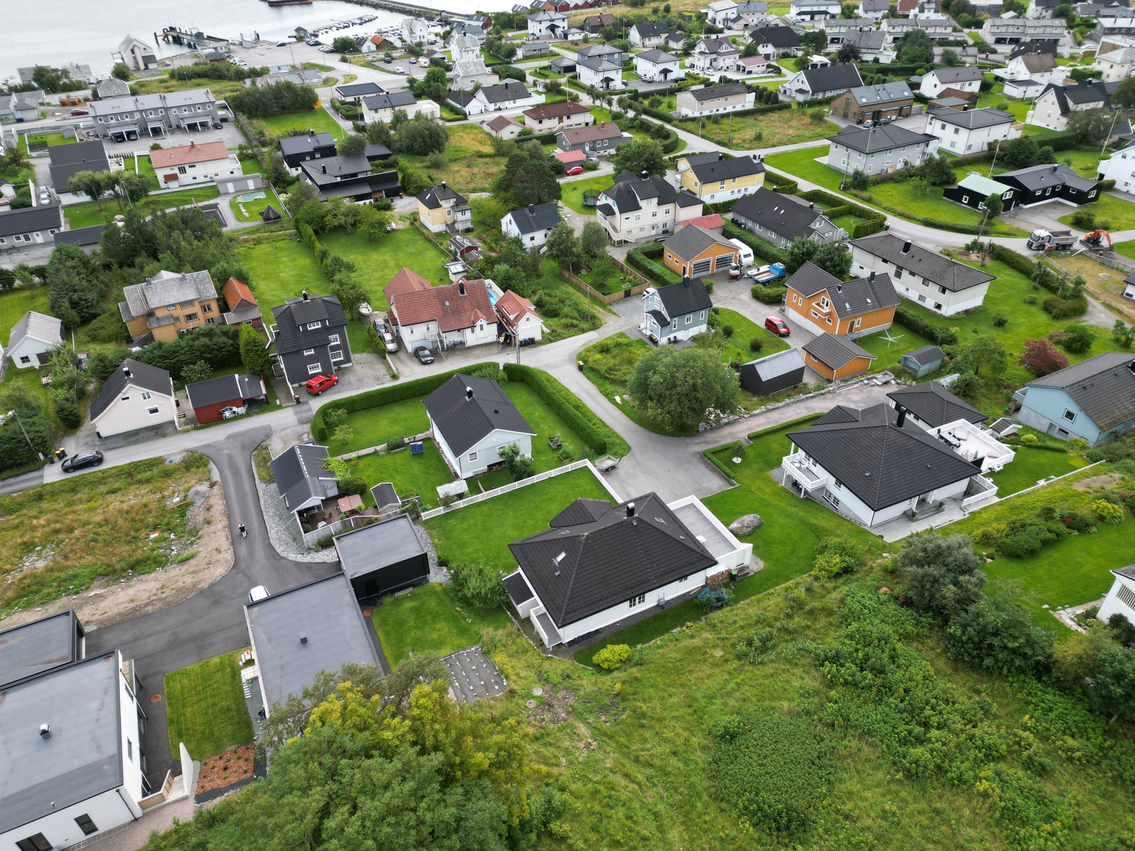 Dronebilde av området