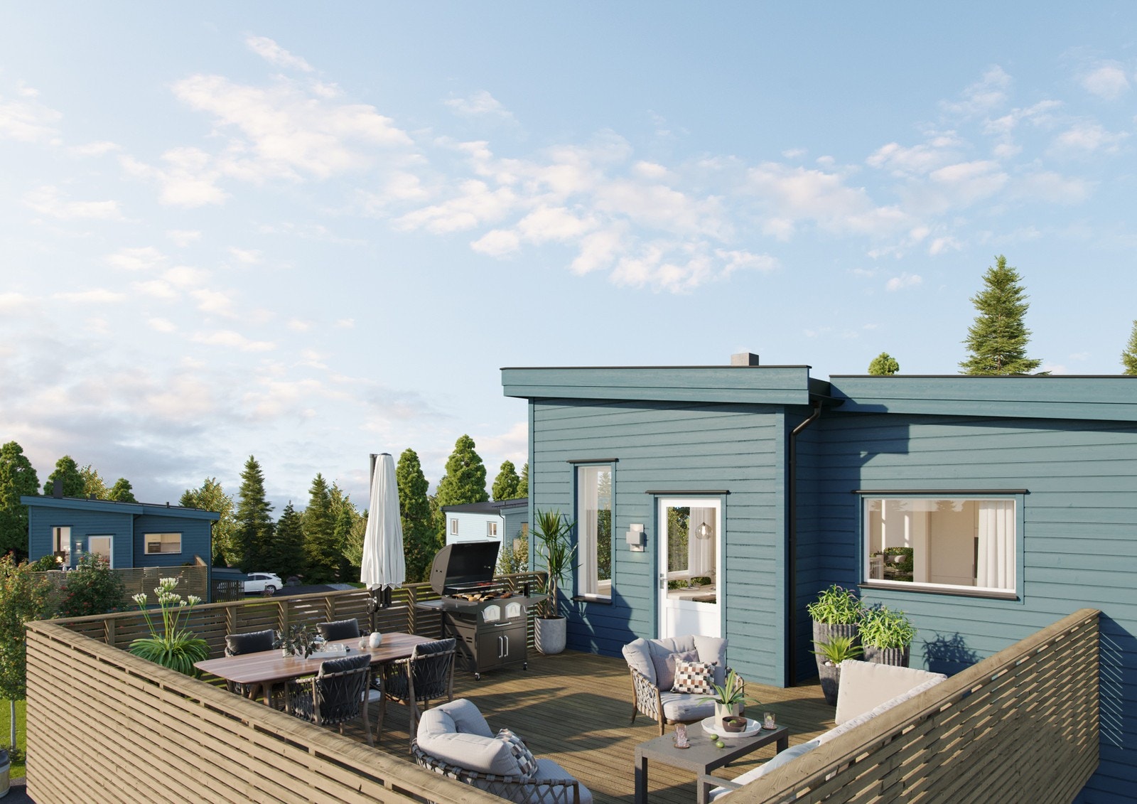 Illustrasjon fra hus 17 (hus 17, 20 og 21 er like) Galleribilde