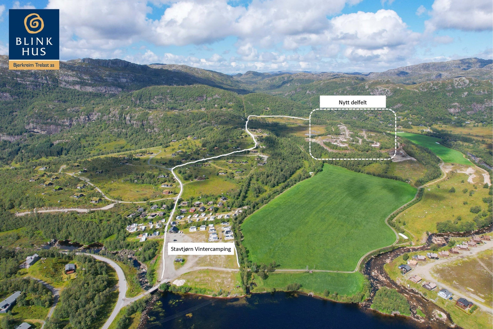 Stavtjørn's mest solrike hyttefelt rett v/ flotte turområder, badeplasser og skiløyper Galleribilde