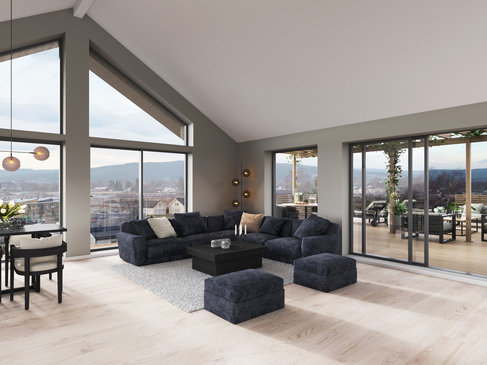 Illustrasjon stue 2. etasje Galleribilde