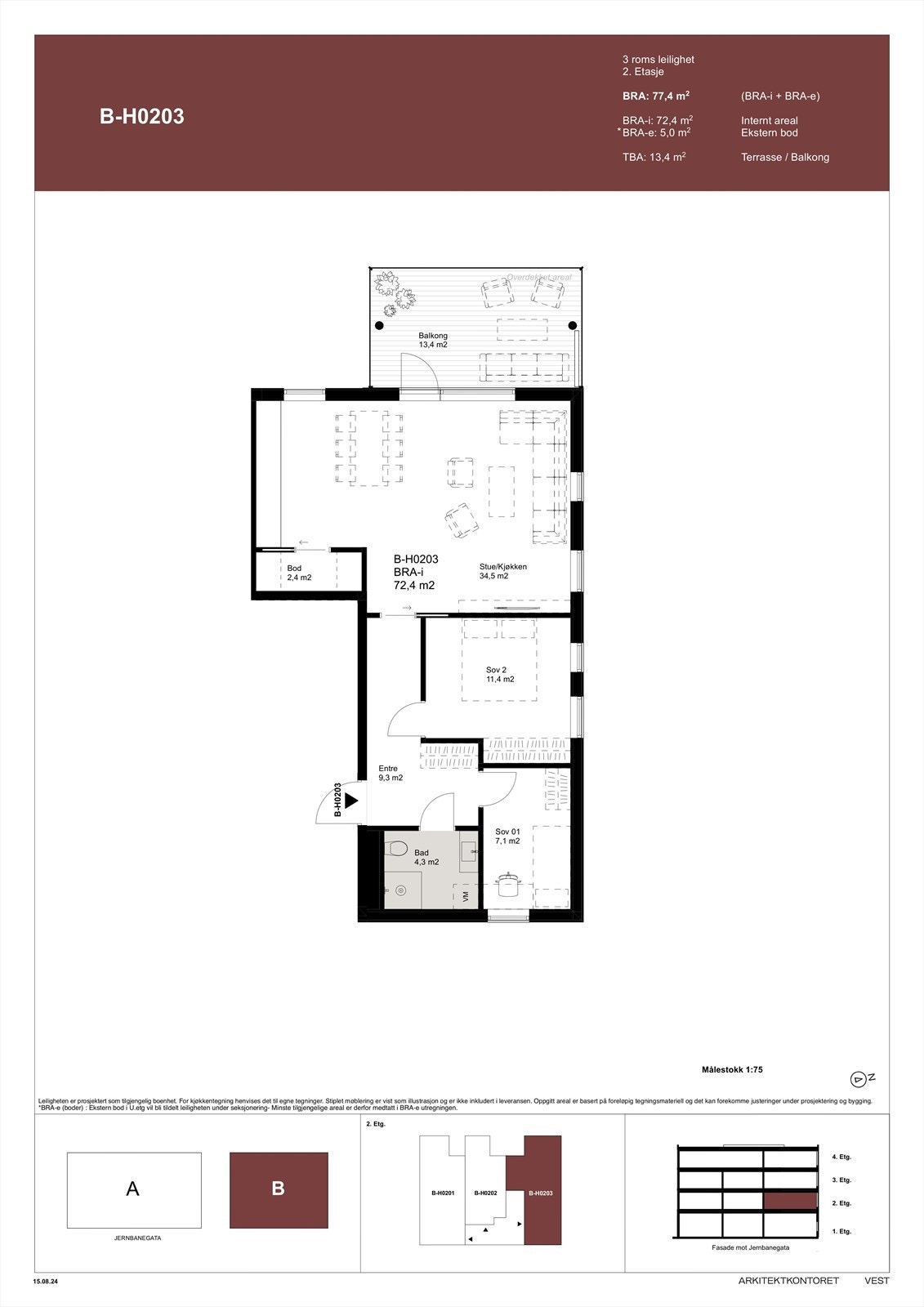 Leilighet-B-H0203 Galleribilde
