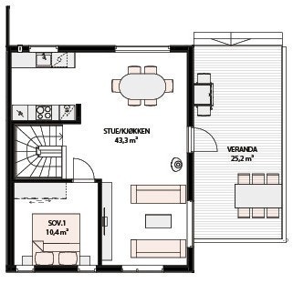 Plantegning andre etasje Galleribilde