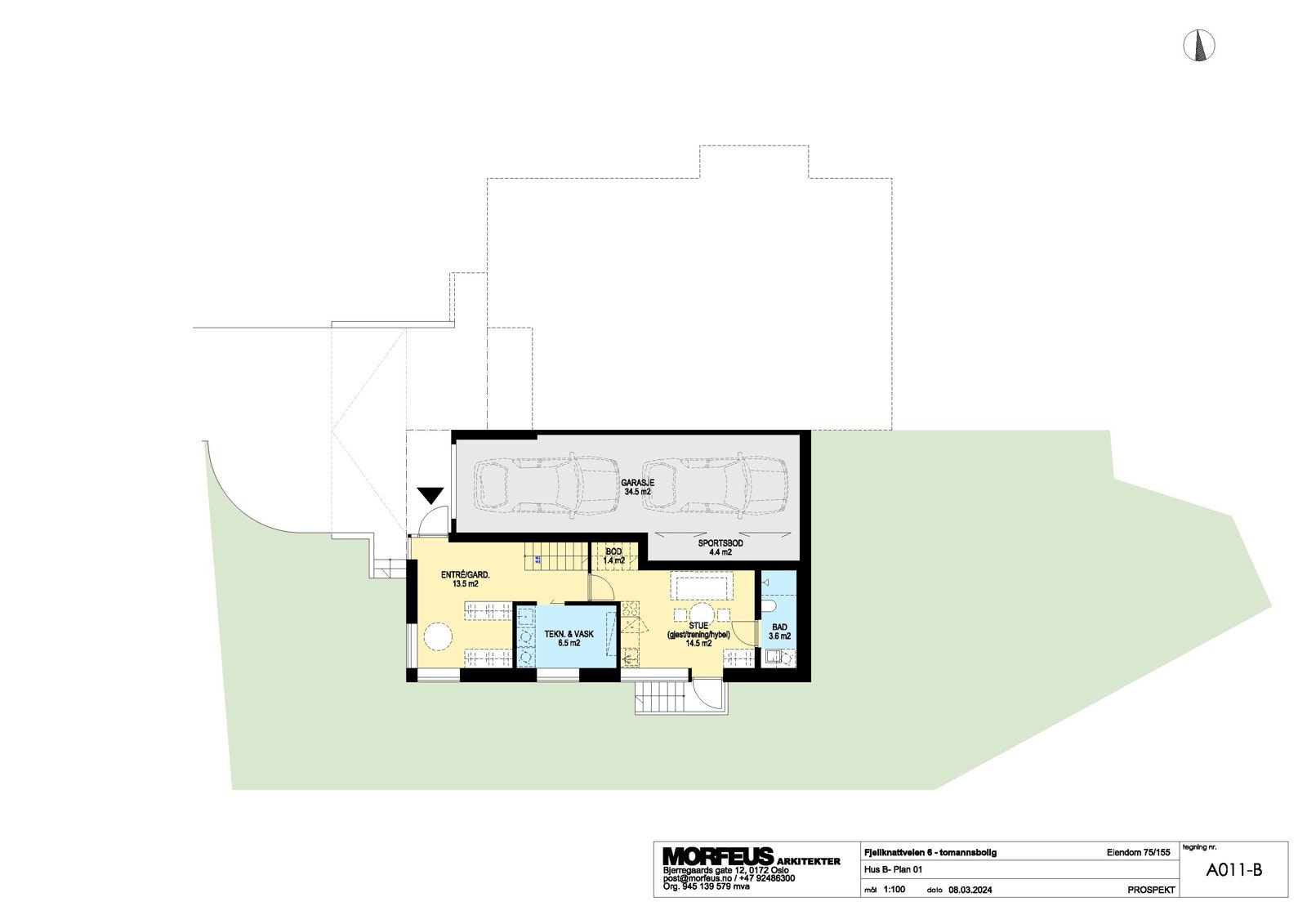 HUS B-PLAN 1. ETG Galleribilde