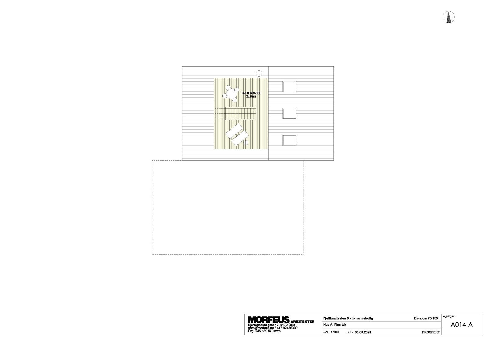 HUS A-PLAN TAK Galleribilde