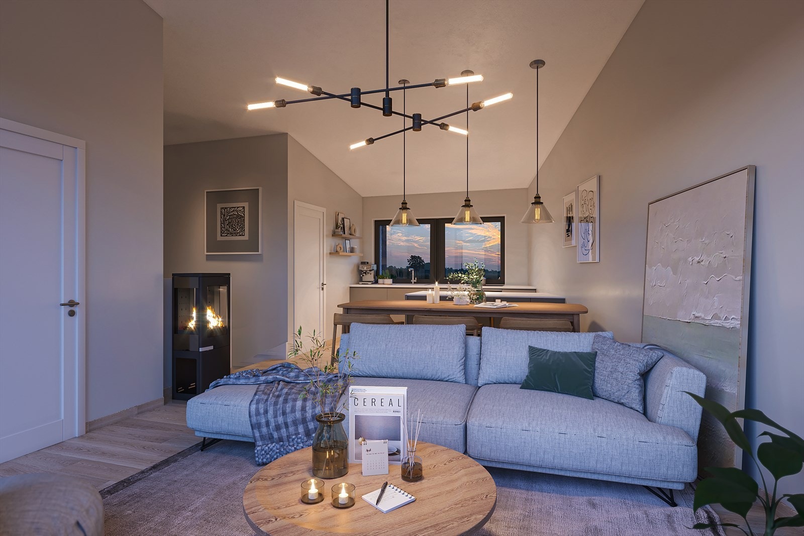 Boligene leveres med god standard og moderne løsninger. Illustrasjonsbilder Galleribilde