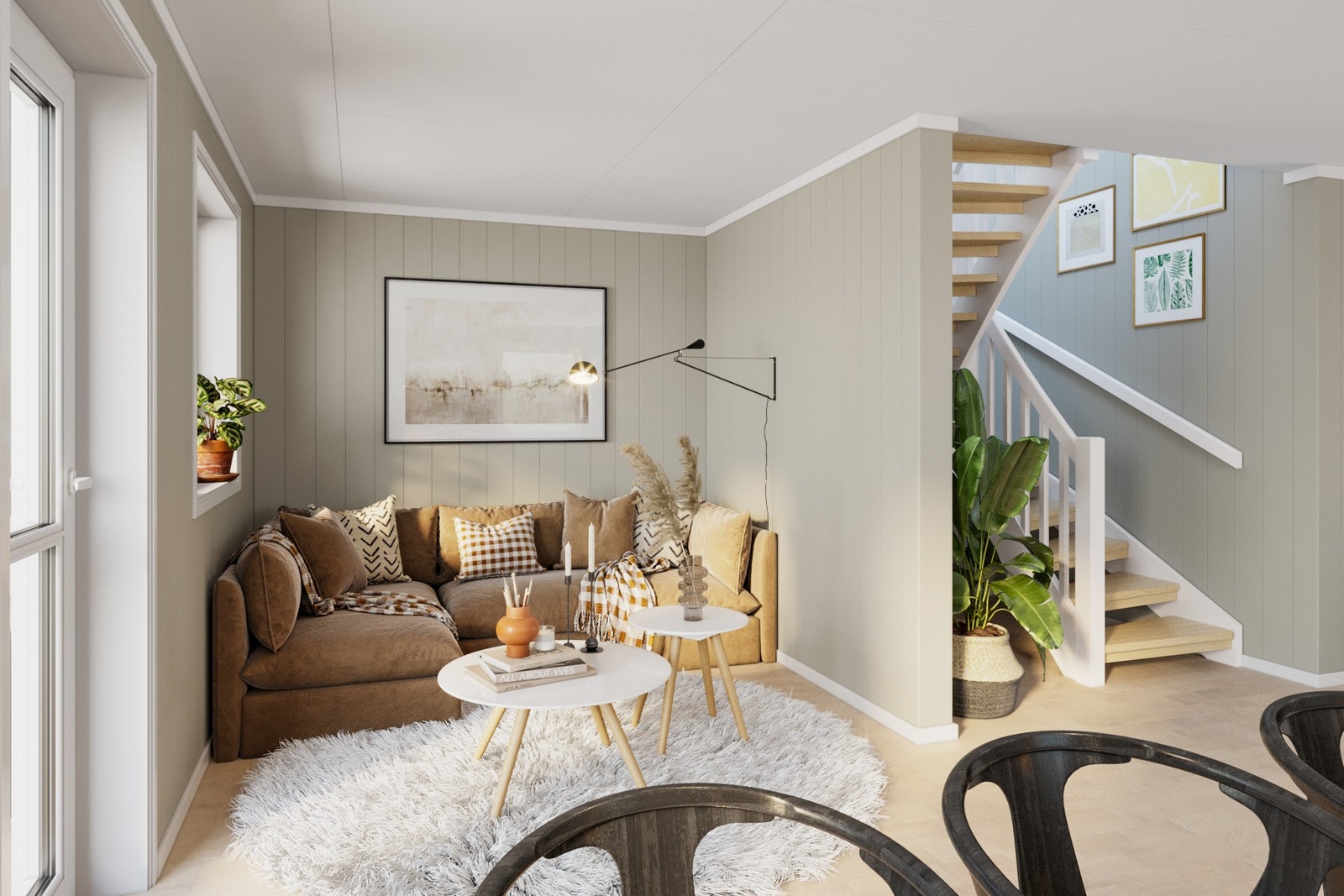Visualisering av stua Galleribilde