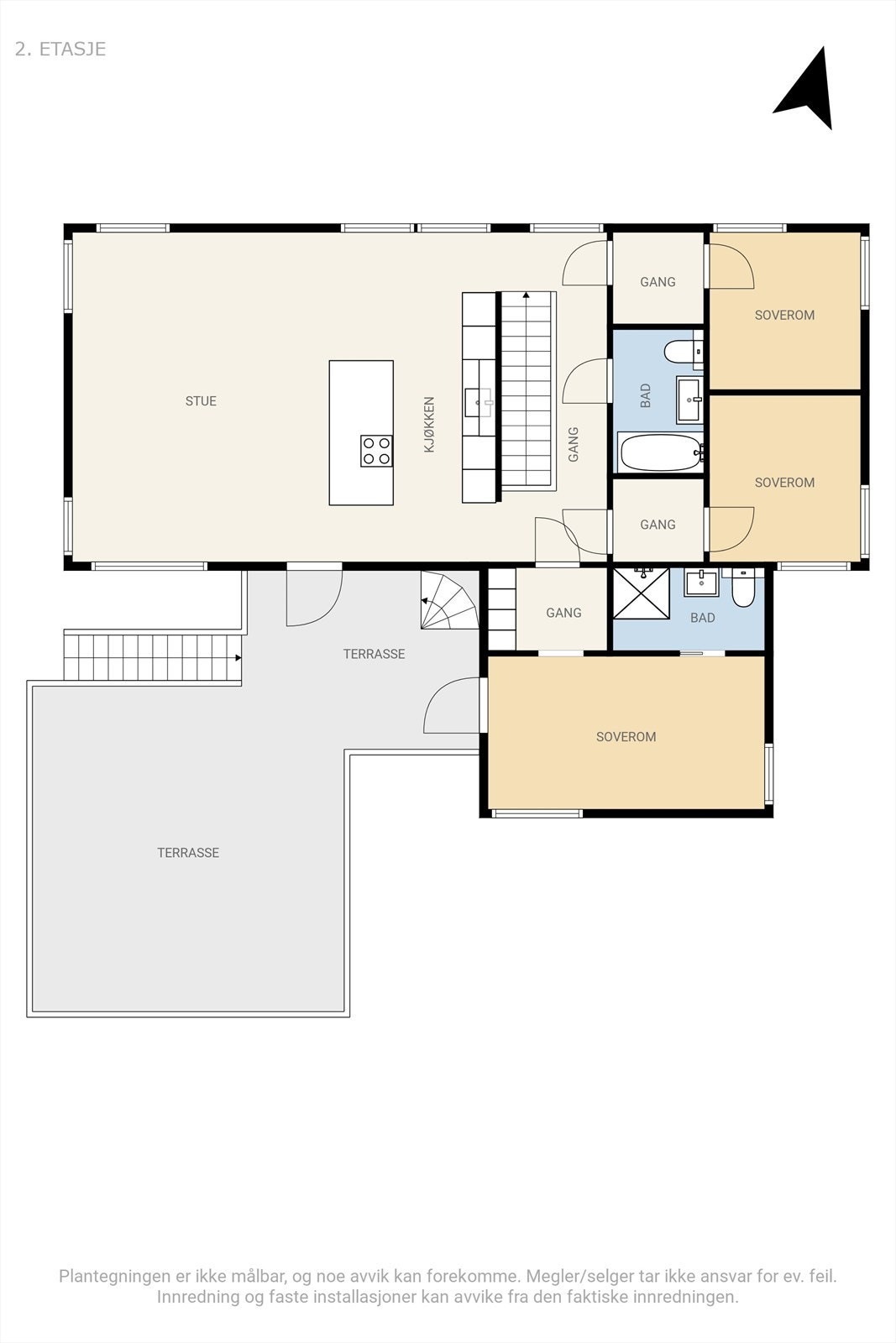 Plantegning 2 etg Galleribilde