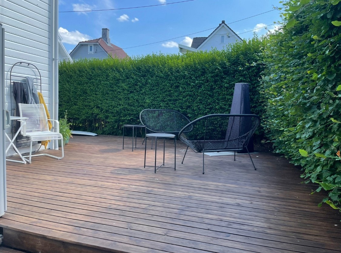 Stor solrik terrasse - felles Galleribilde