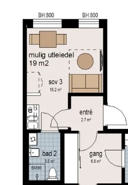 Plantegning Galleribilde