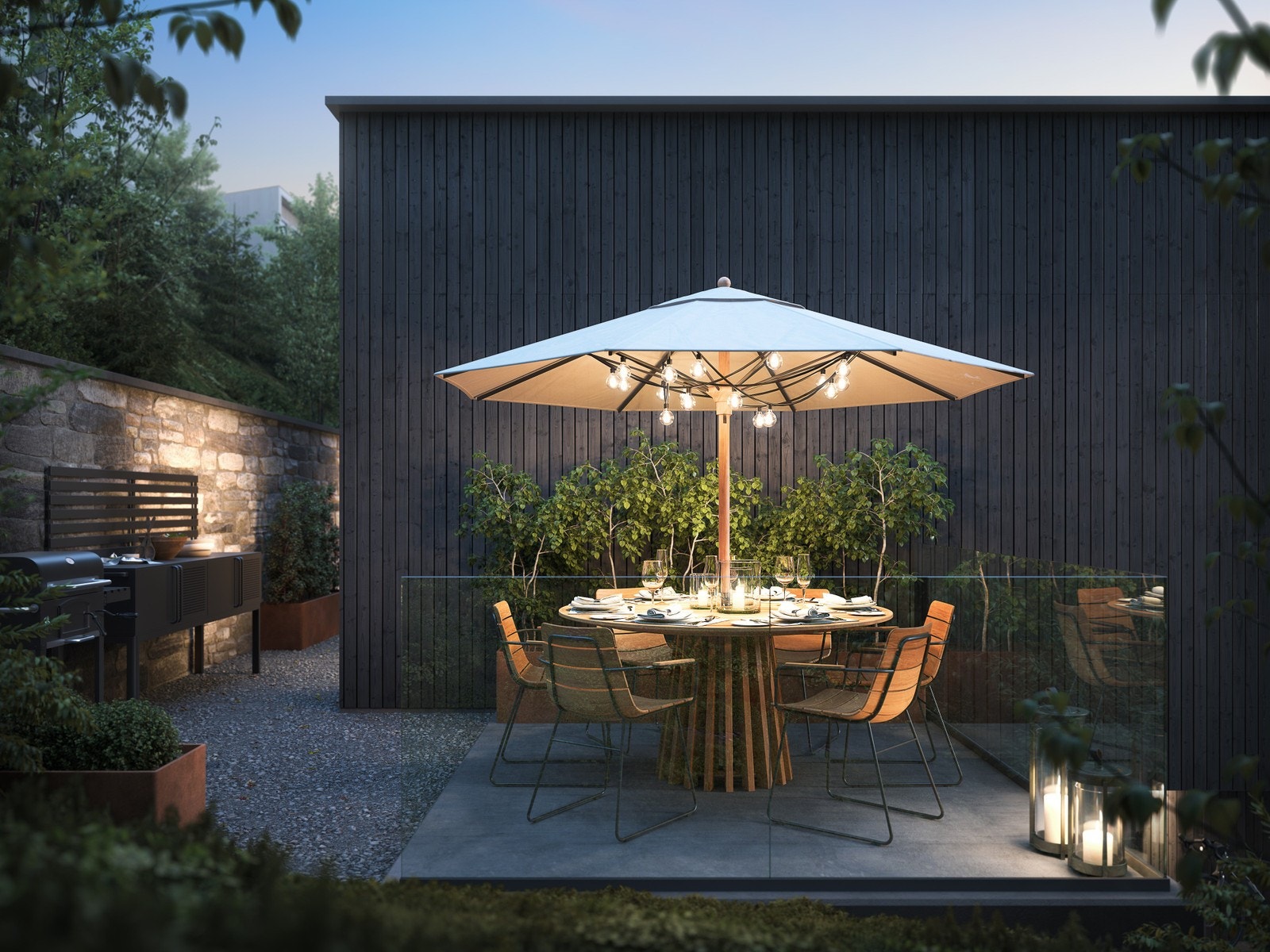 Uteplass Galleribilde