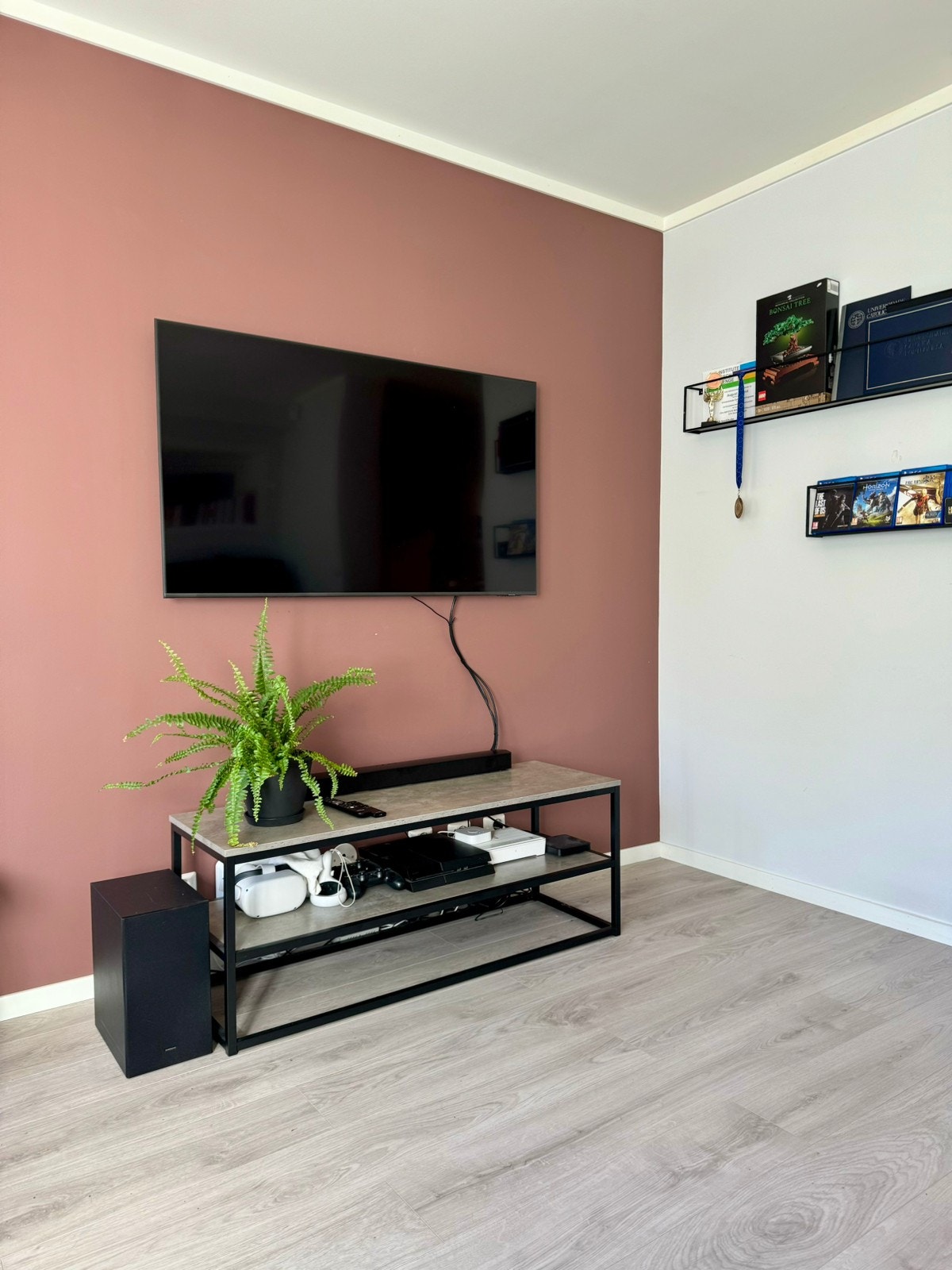 Stue med sofa og tv Galleribilde