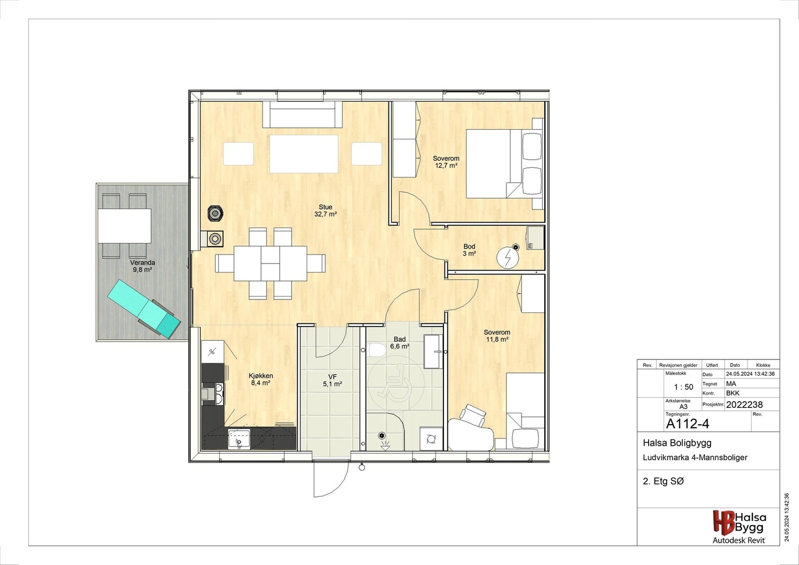 Plantegning H202 (Sørøst) Galleribilde