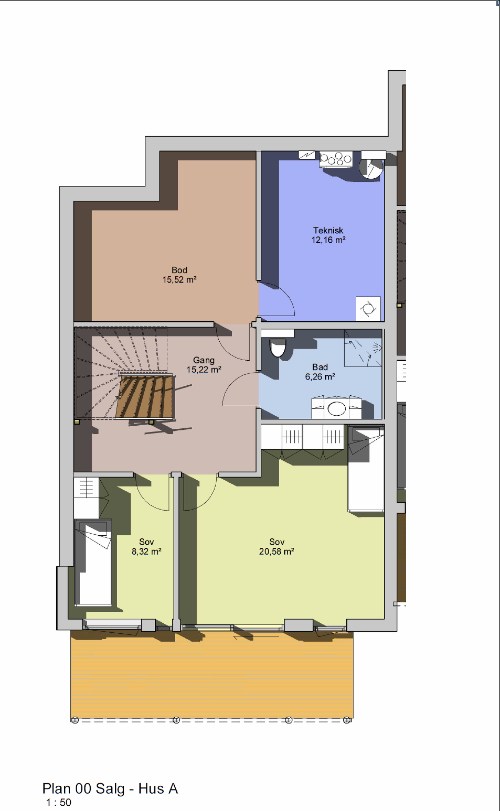 Plantegning underetasje Galleribilde