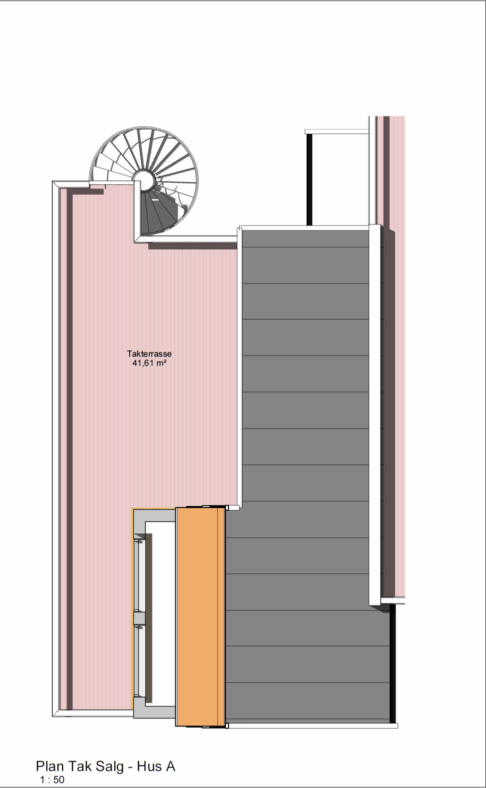Plantegning tak Galleribilde