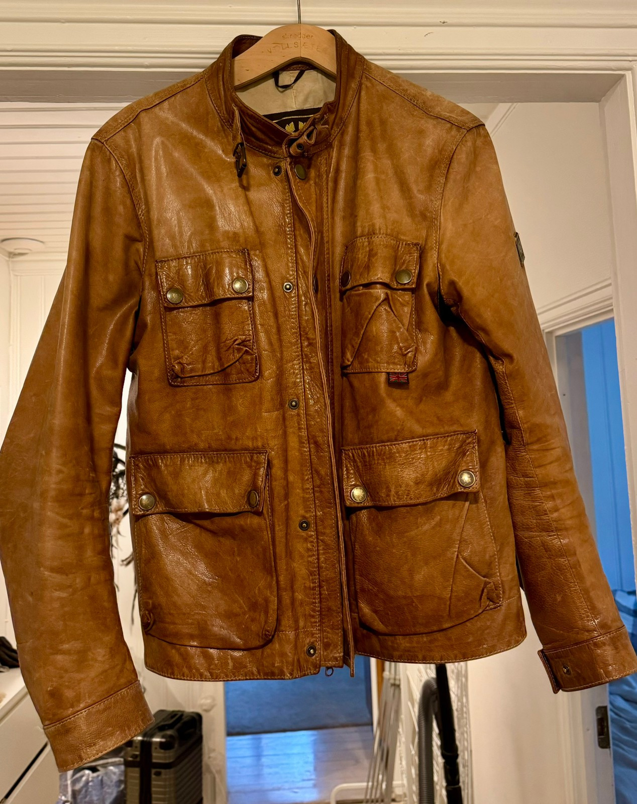 Belstaff BRAD leather jacket XL. FINN torget