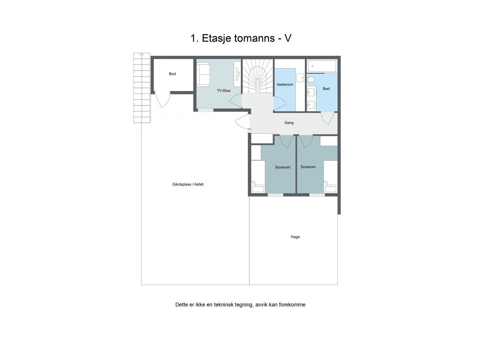 1 etasje bolig vest Galleribilde