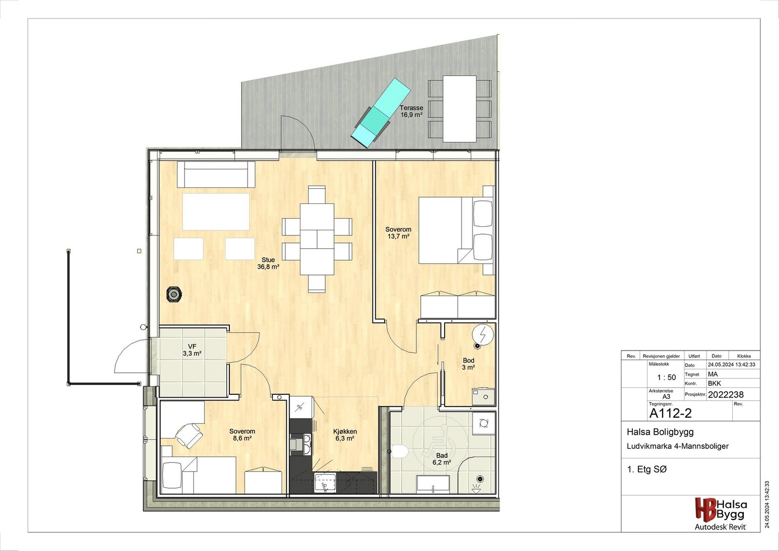 Plantegning H102 Galleribilde
