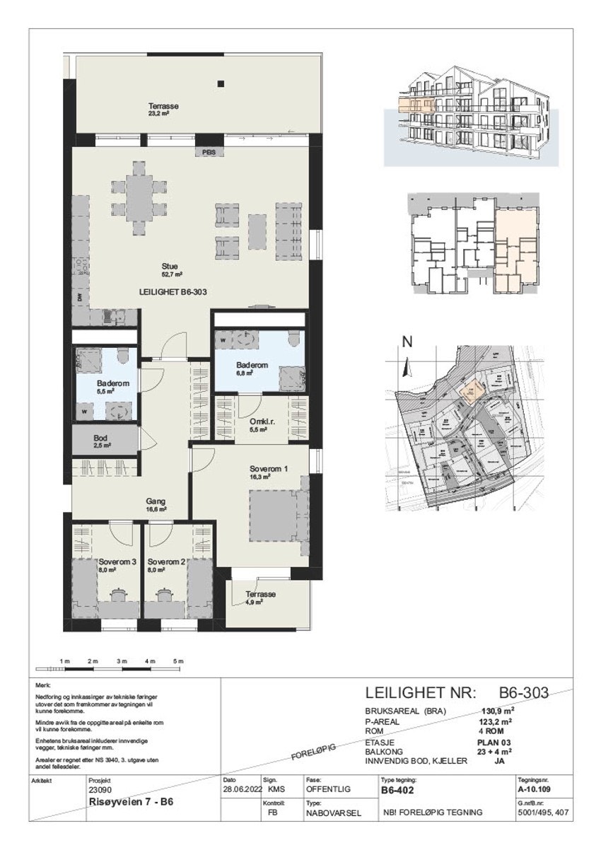 Plantegning B6-303 Galleribilde