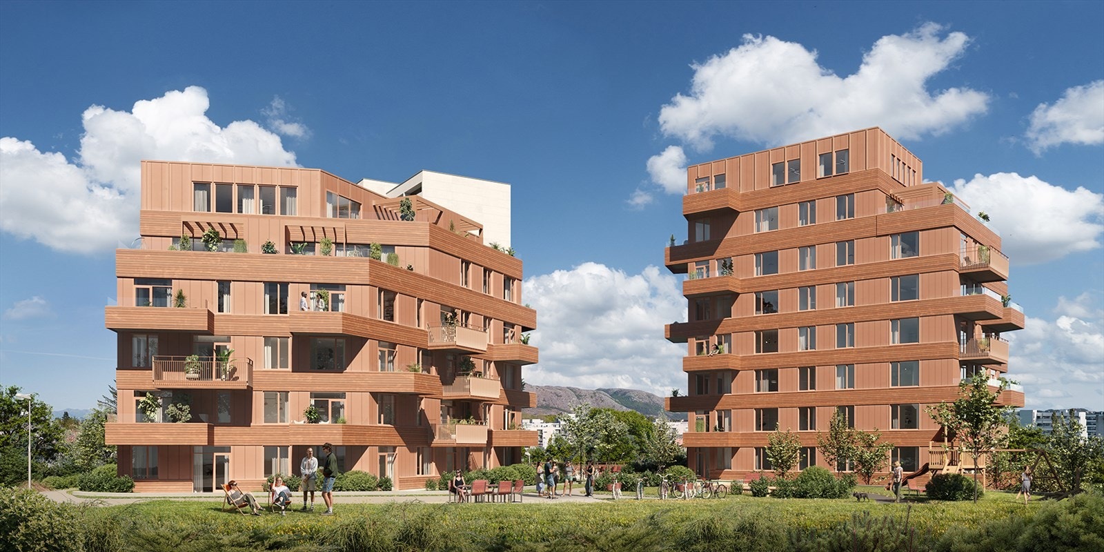 Eikeparken fasade. Galleribilde