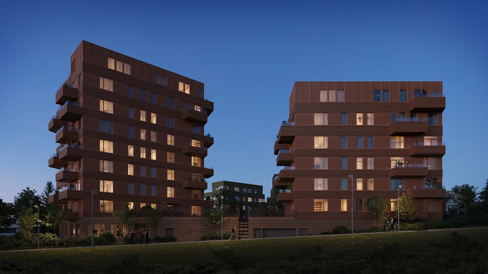 Eikeparken fasade. Galleribilde