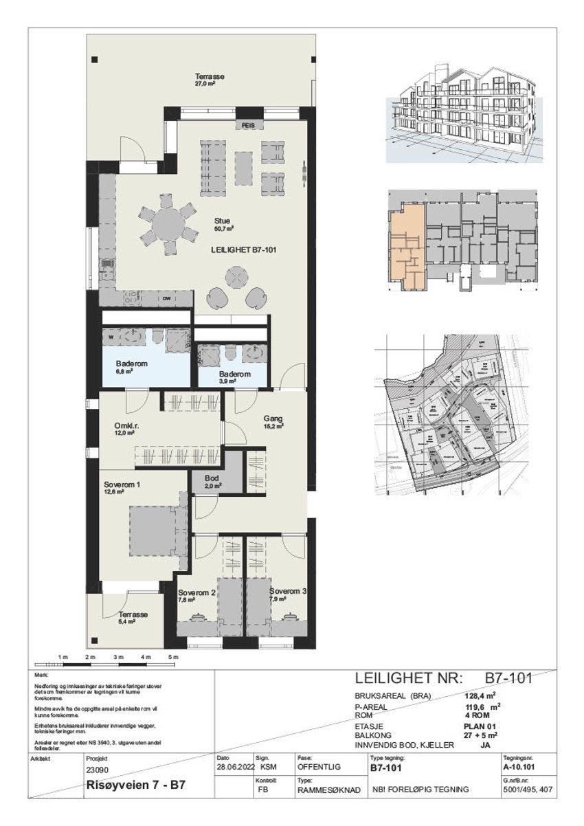 Plantegning B7-101 Galleribilde