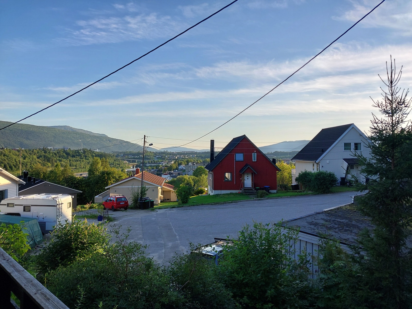 Utsikt fra altan Galleribilde