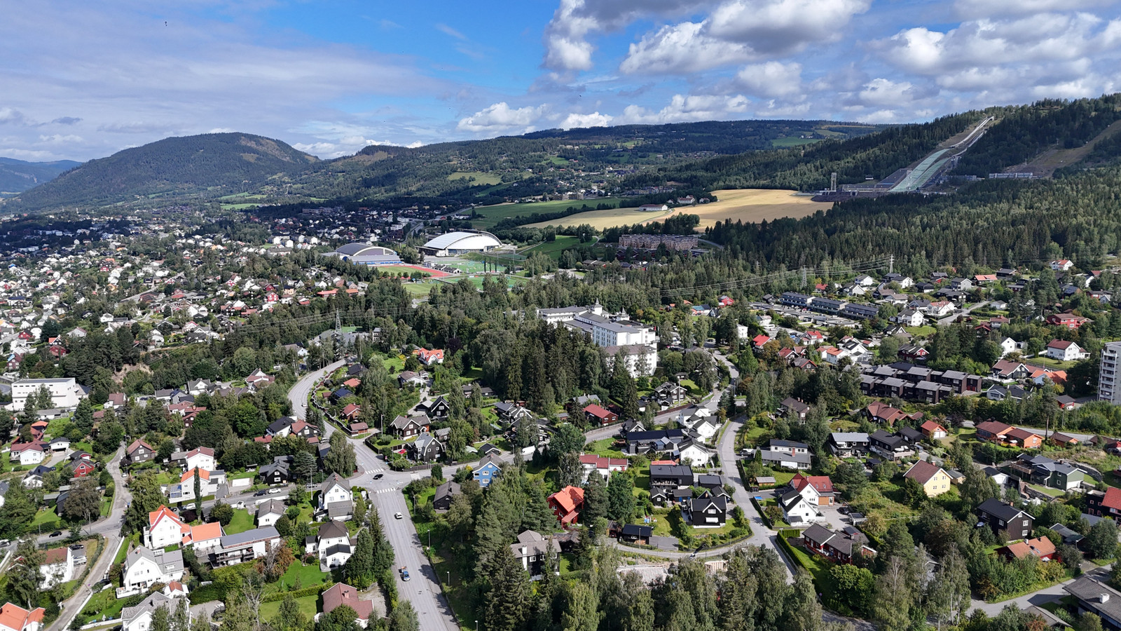 Umiddelbar nærhet til byen, Stampesletta, sykehuset og Maihaugen