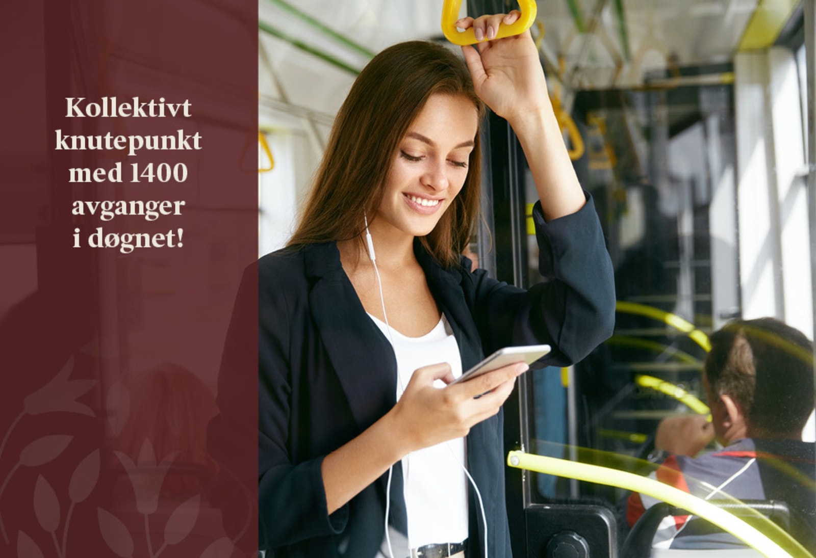 Gode kollektivtilbud rett utenfor døren. Galleribilde