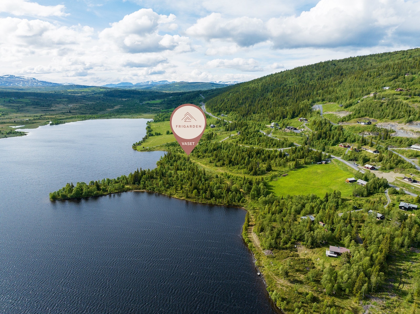 Flott beliggenhet ved Vasetvannet Galleribilde