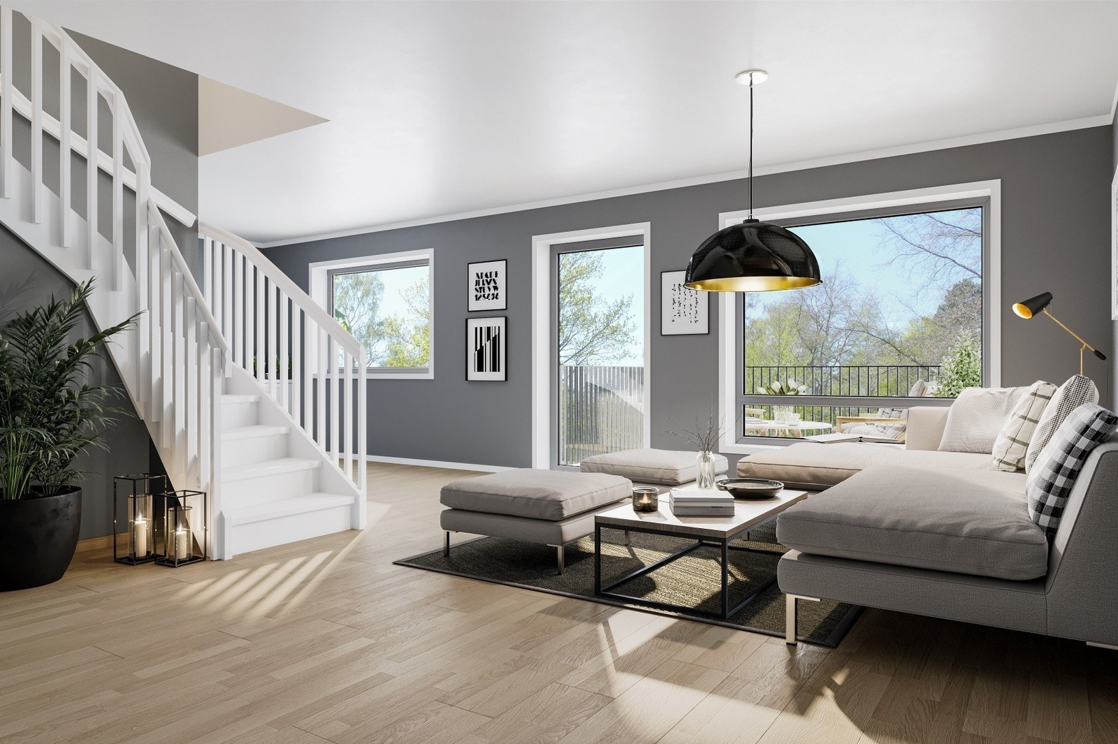 Med innredet loft som tilvalg Galleribilde