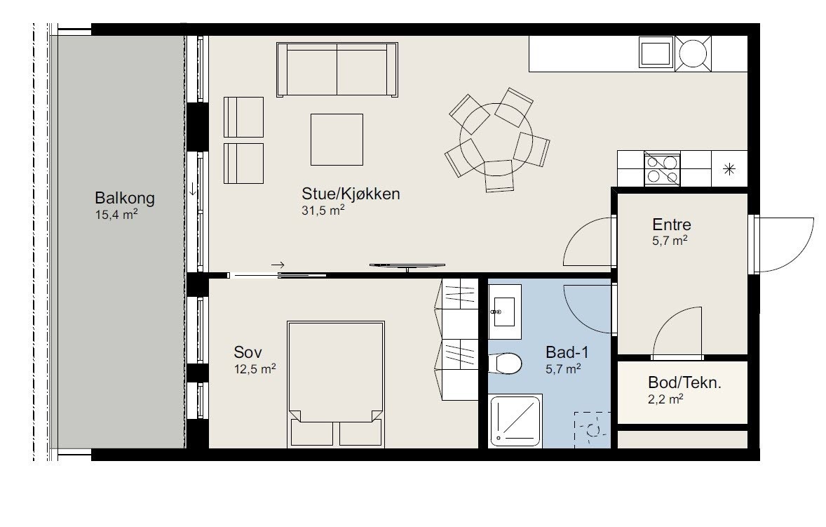 Plantegning Galleribilde