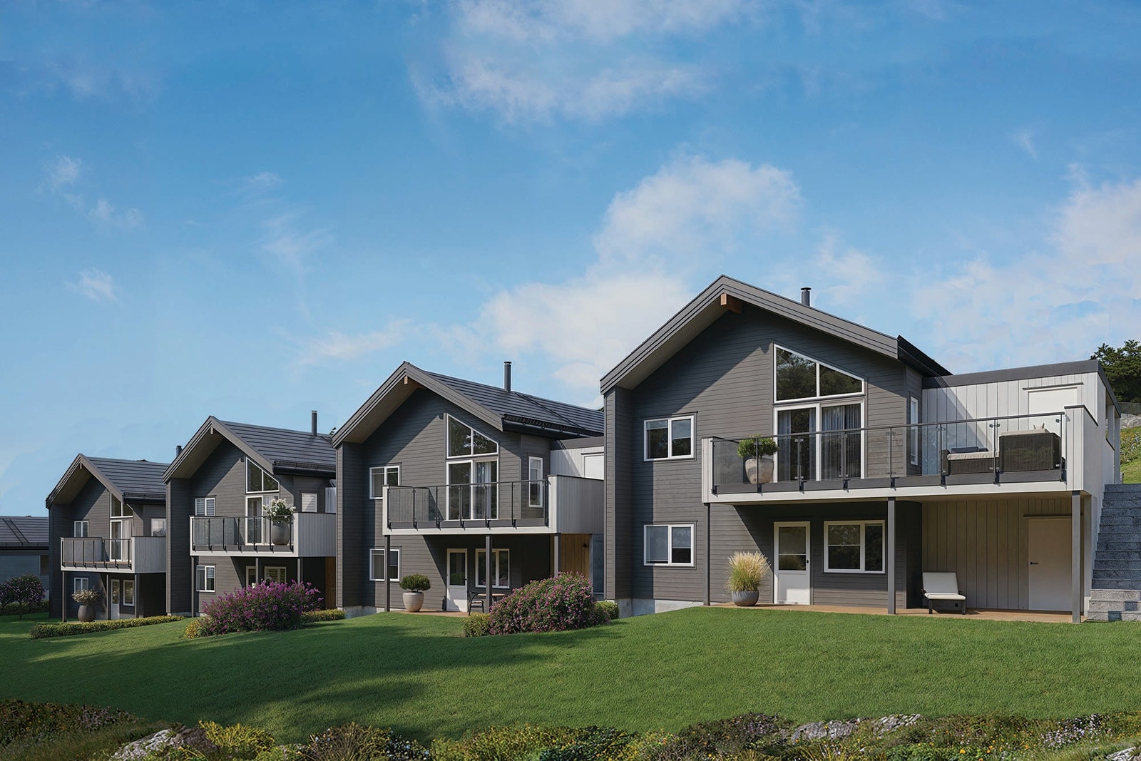 Stuesiden - bolig med inngang 1. etasje - illustrasjonen kan avvike fra ordinær leveranse. (hus 14-20) Galleribilde