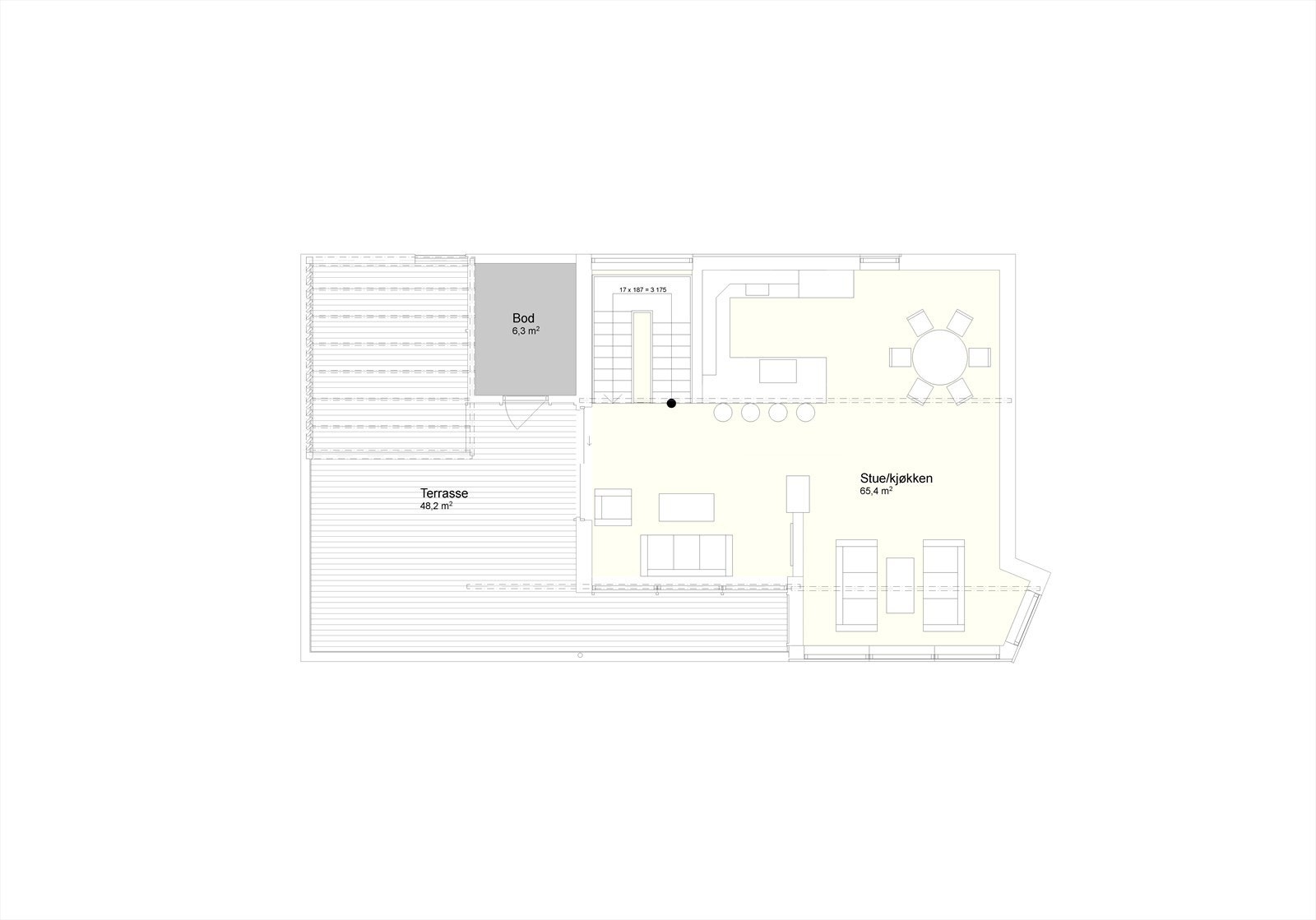 Planskisse 3.etasje Galleribilde