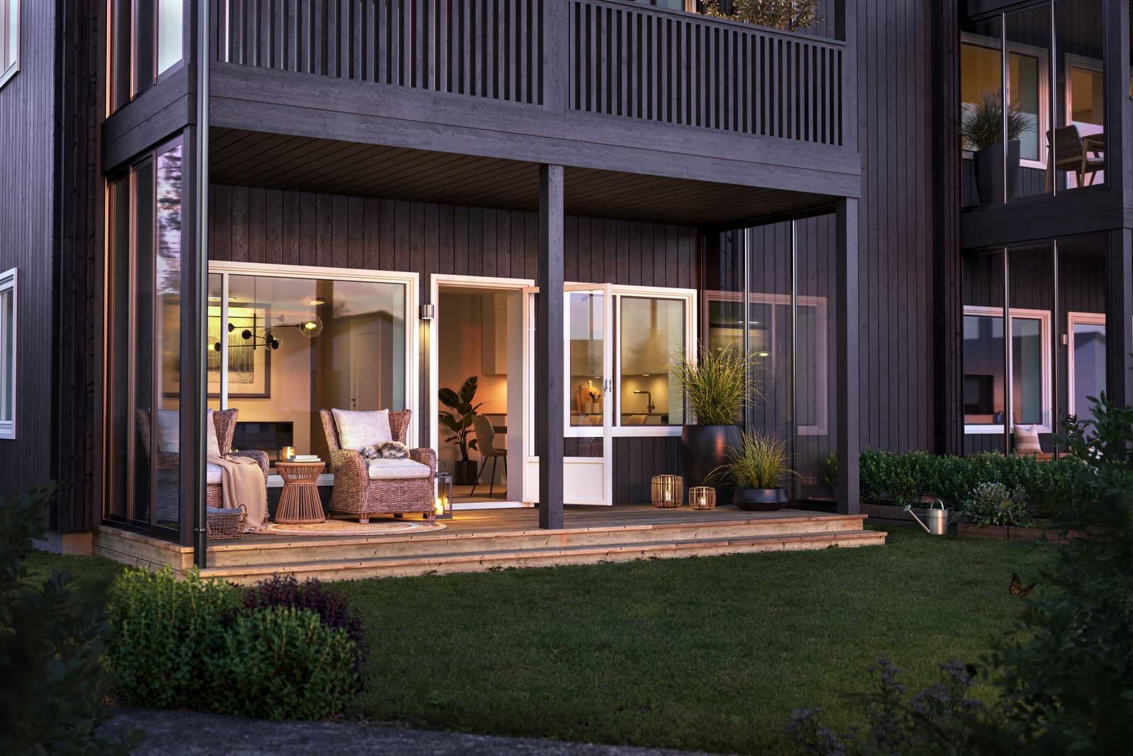 Illustrasjon markterrasse Galleribilde