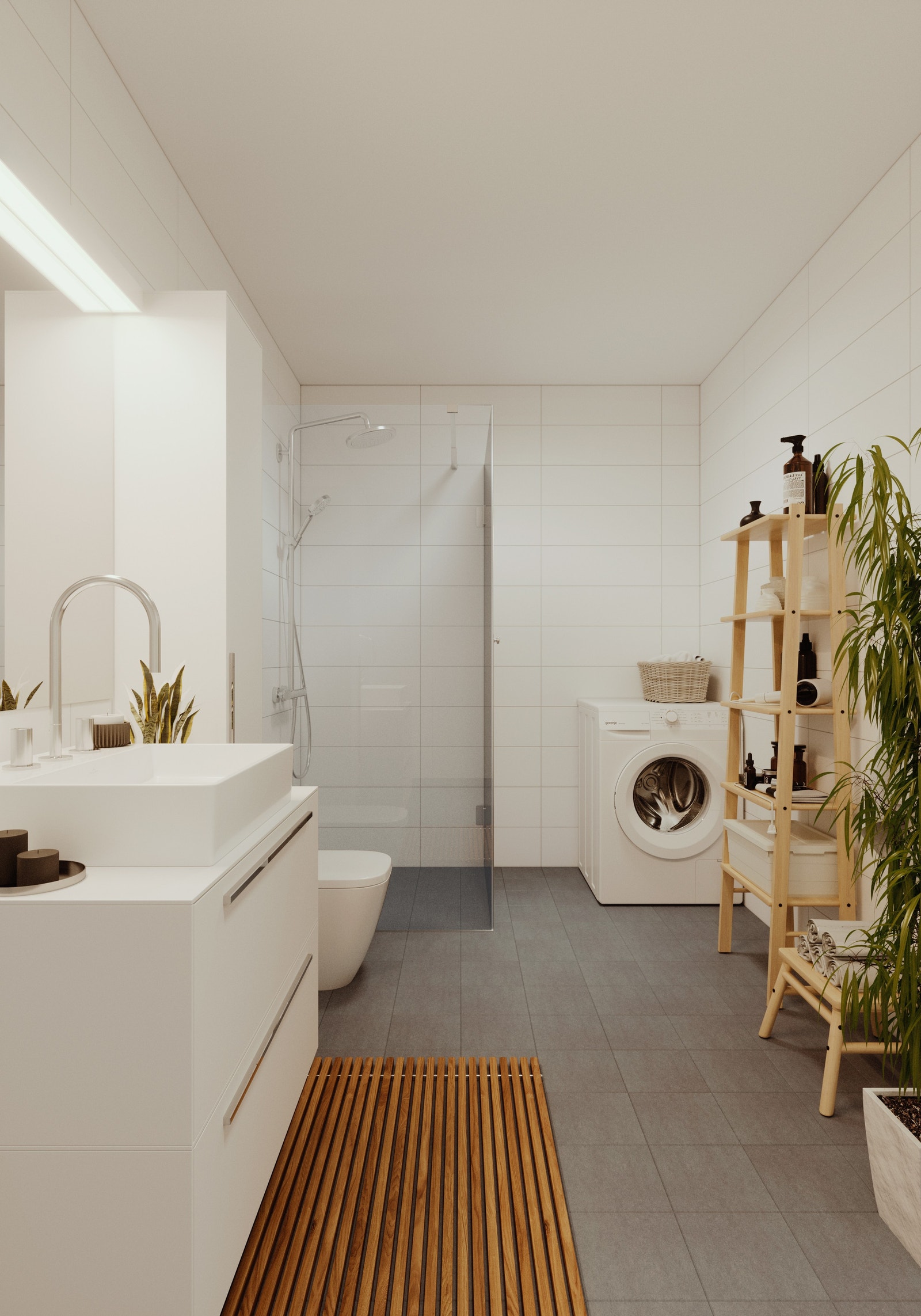 Illustrasjon bad-vask Galleribilde