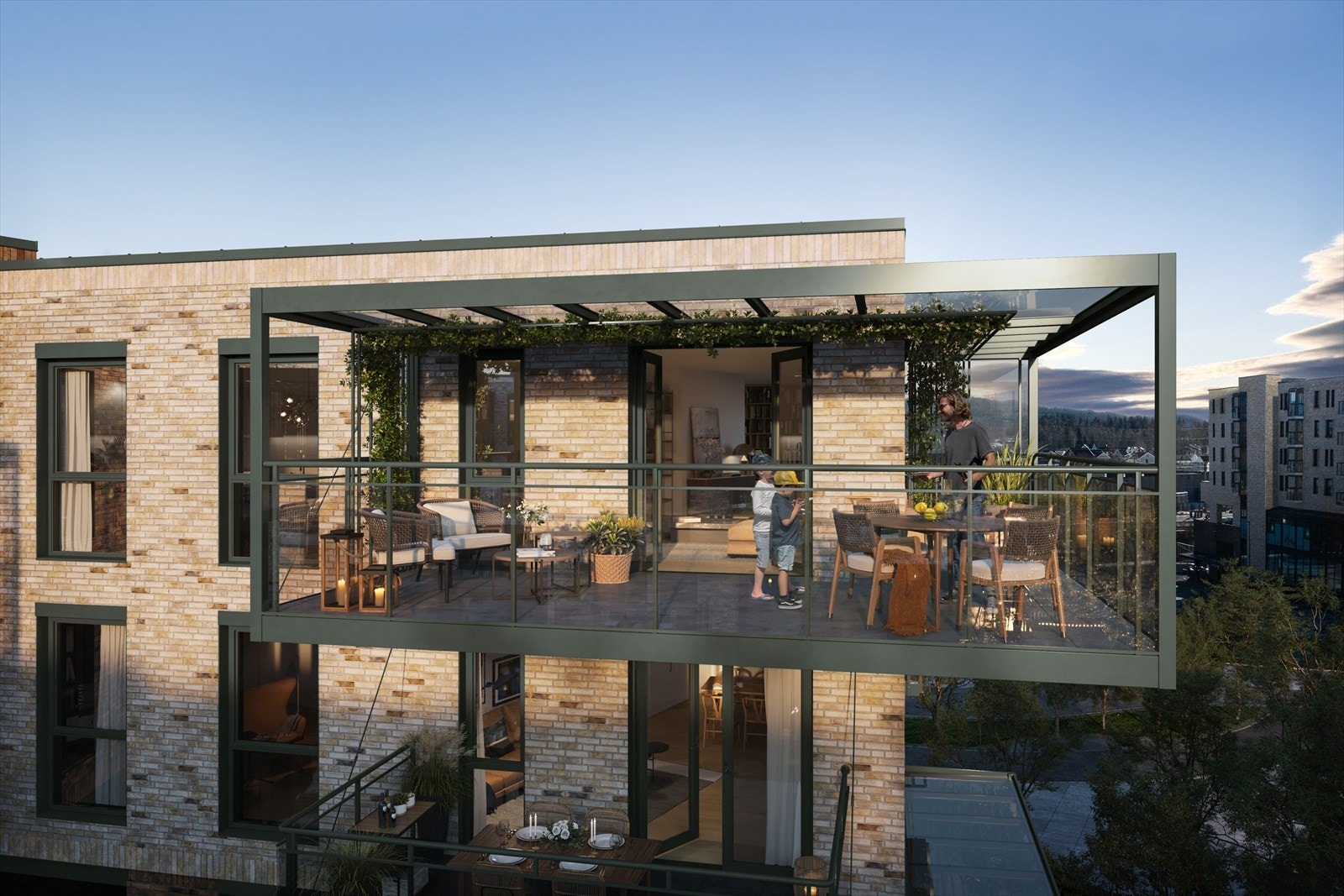 Toppleilighet med flere uteplasser og super beliggenhet. Galleribilde