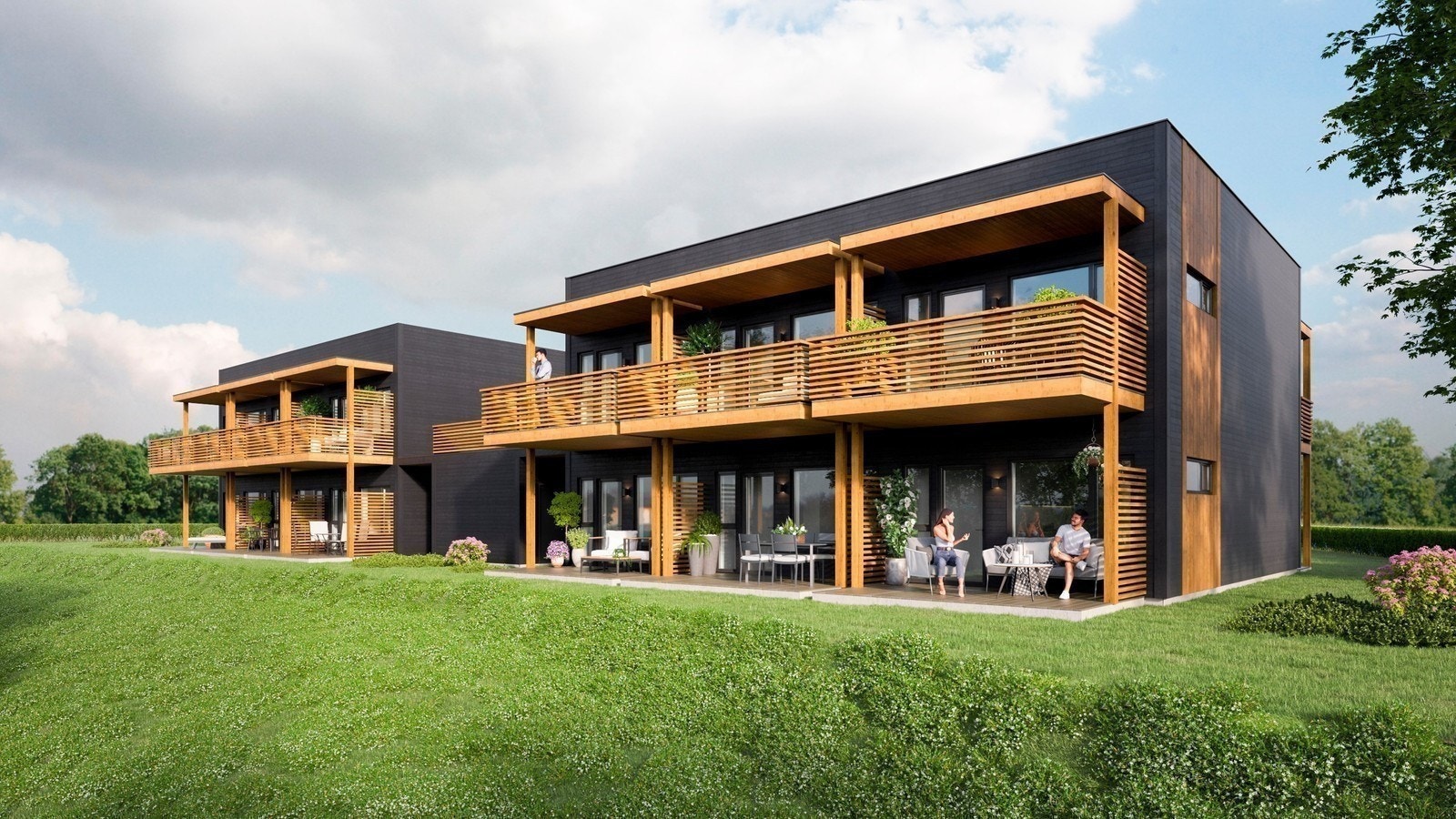 Illustrasjon fasade Galleribilde