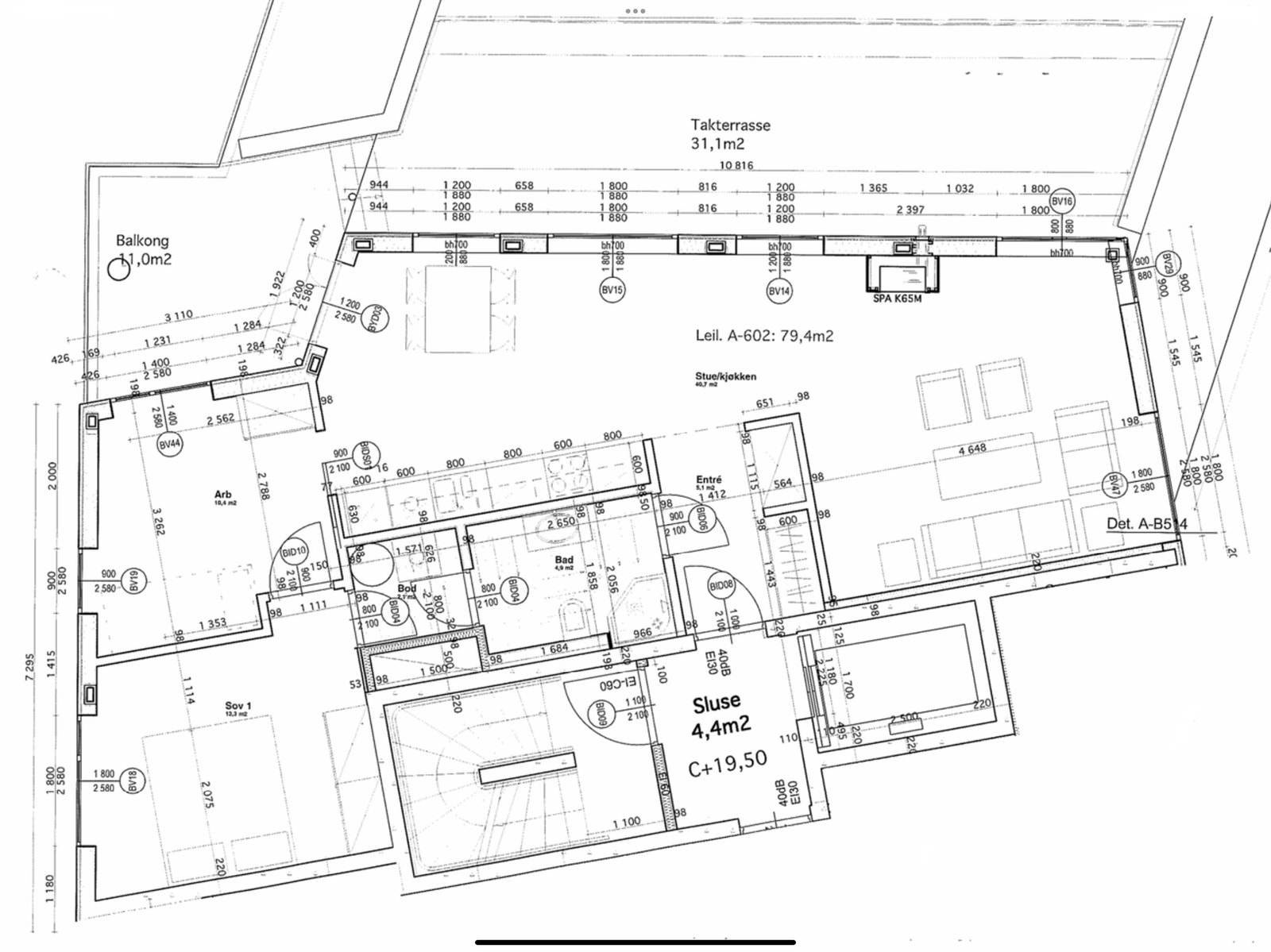 Plantegning Galleribilde