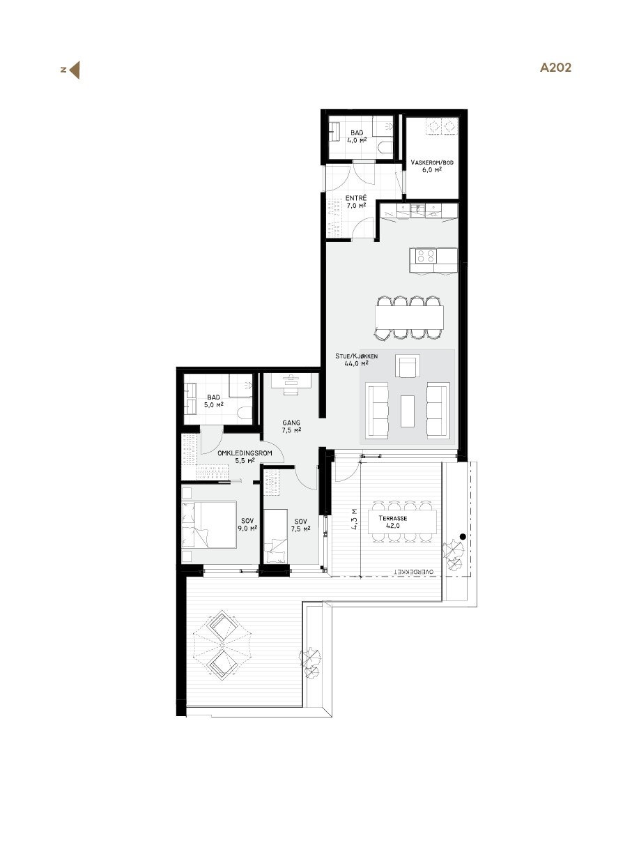 Plantegning Galleribilde