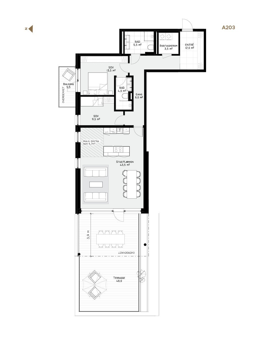 Plantegning Galleribilde