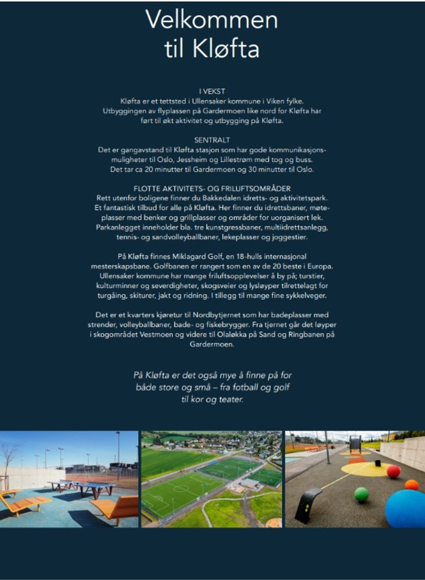 Velkommen til Kløfta Galleribilde