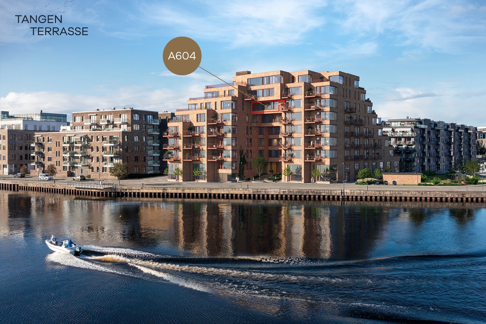 Bilde viser leilighets plassering i bygget Galleribilde