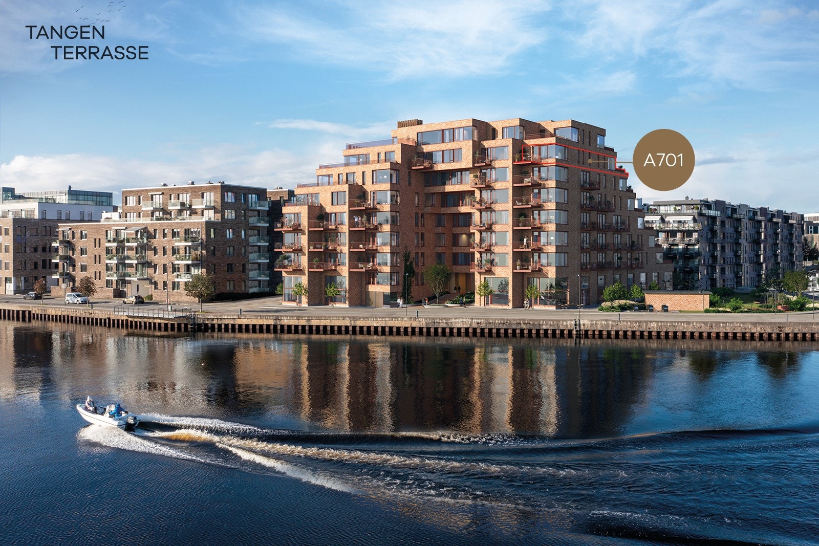 Bilde viser leilighets plassering i bygget Galleribilde