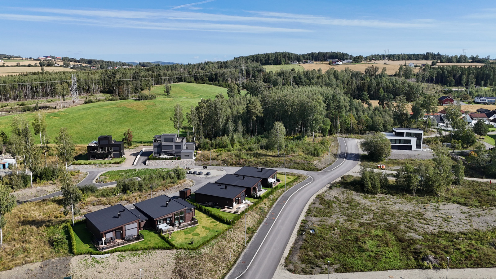 Dronebilde fra område august 2024