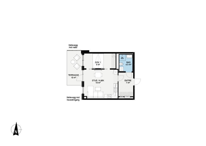 Plantegning leilighet 1021 Galleribilde