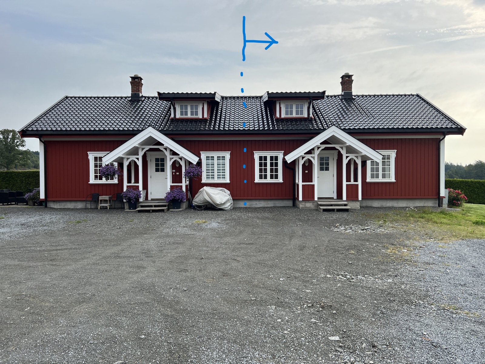 Høyre del leies ut. Galleribilde