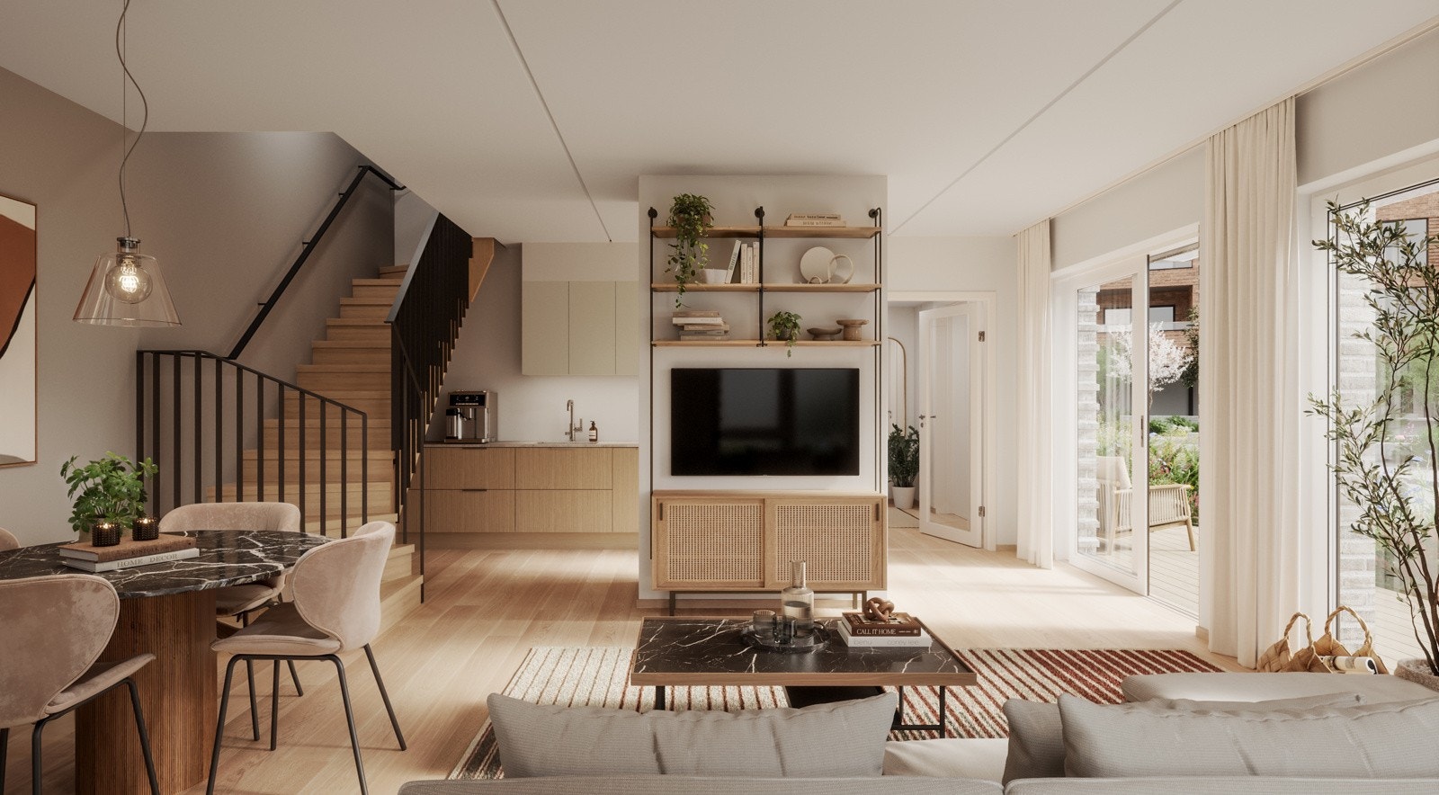 To unike Townhouse i trinn 3 Galleribilde