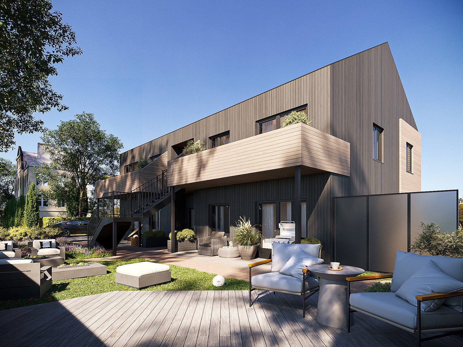 Flotte uteplasser mot vest! Galleribilde