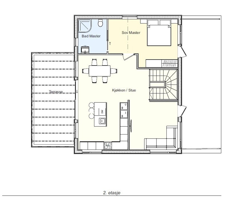 Husmodell 1- 2. etasje Galleribilde