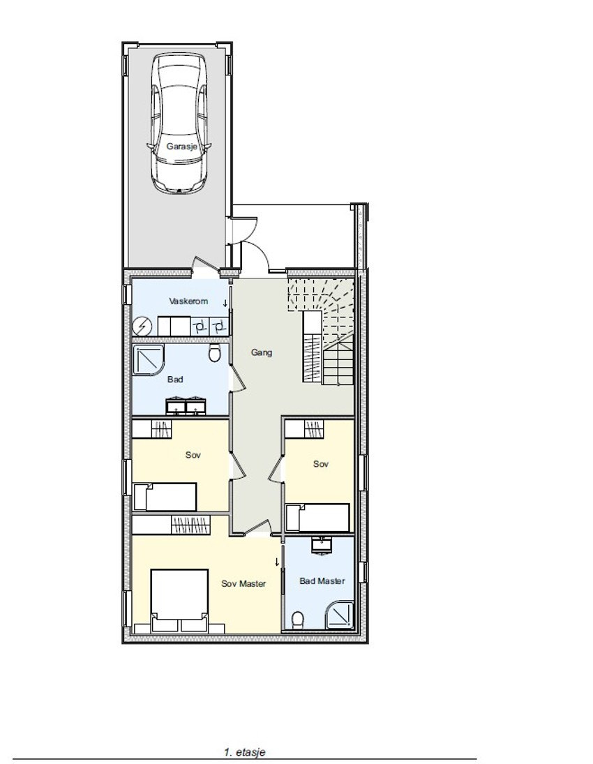 Husmodell 2 - 1. etasje Galleribilde